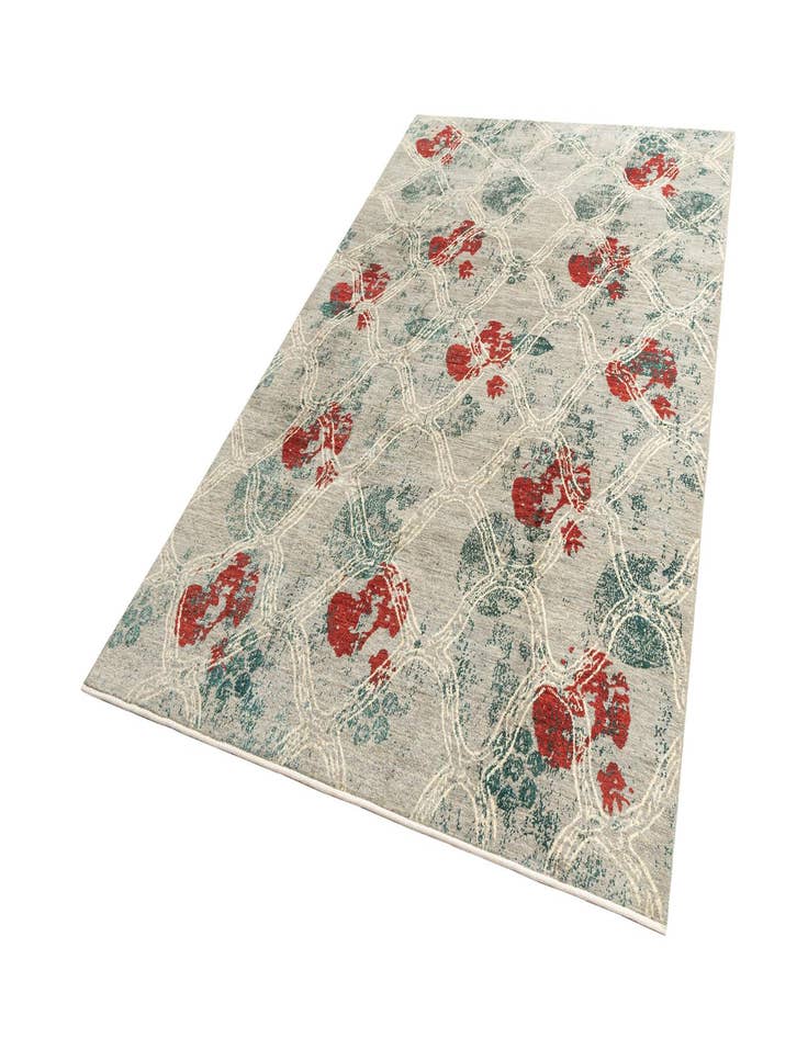 Detail image of  6' 6 x 9' 11  Hand Knotted Anar Rug