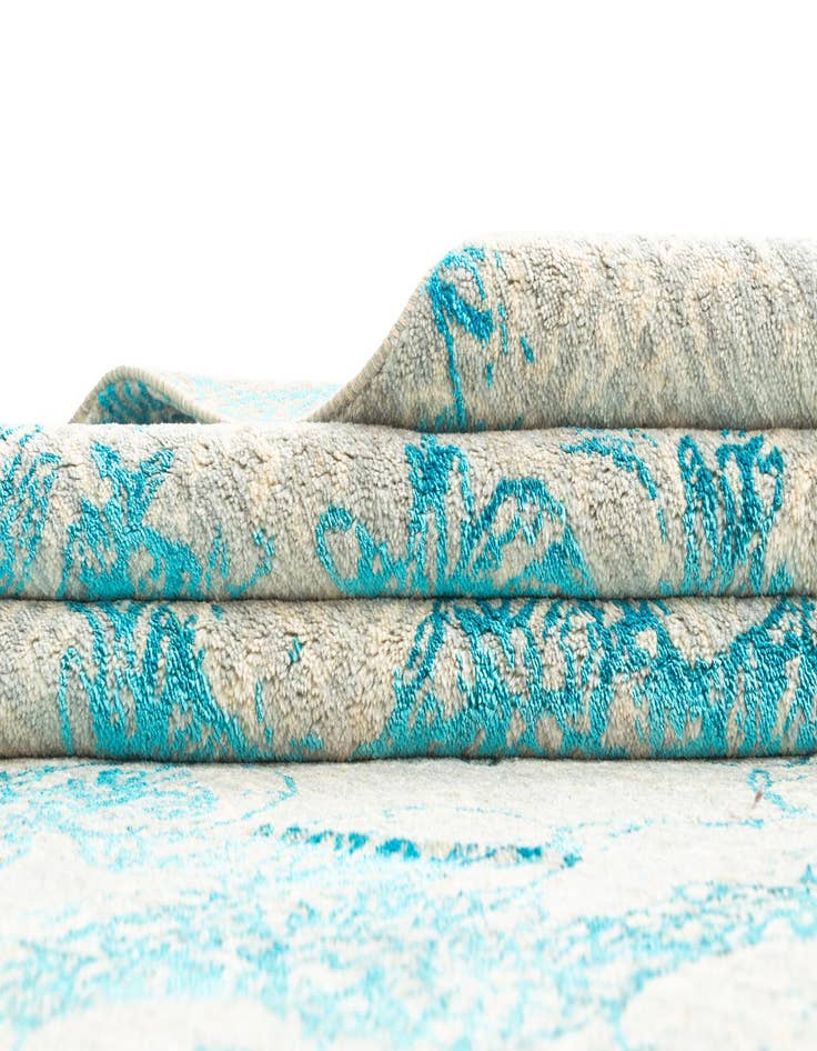 Detail image of  6' 9 x 9' 3  Hand Knotted Anar Rug