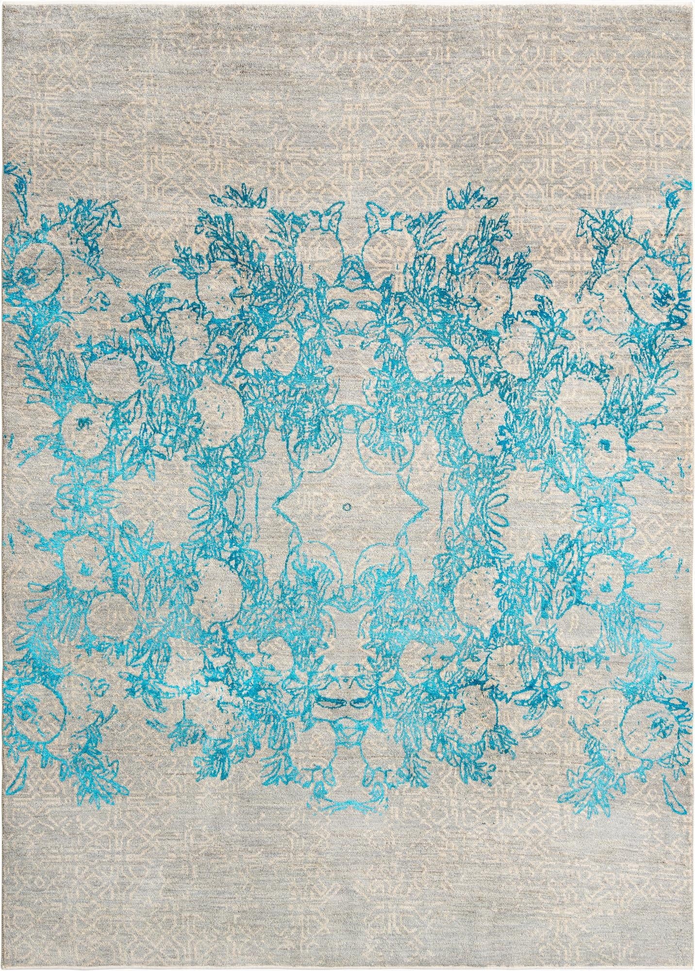  6' 9 x 9' 3  Hand Knotted Anar Rug