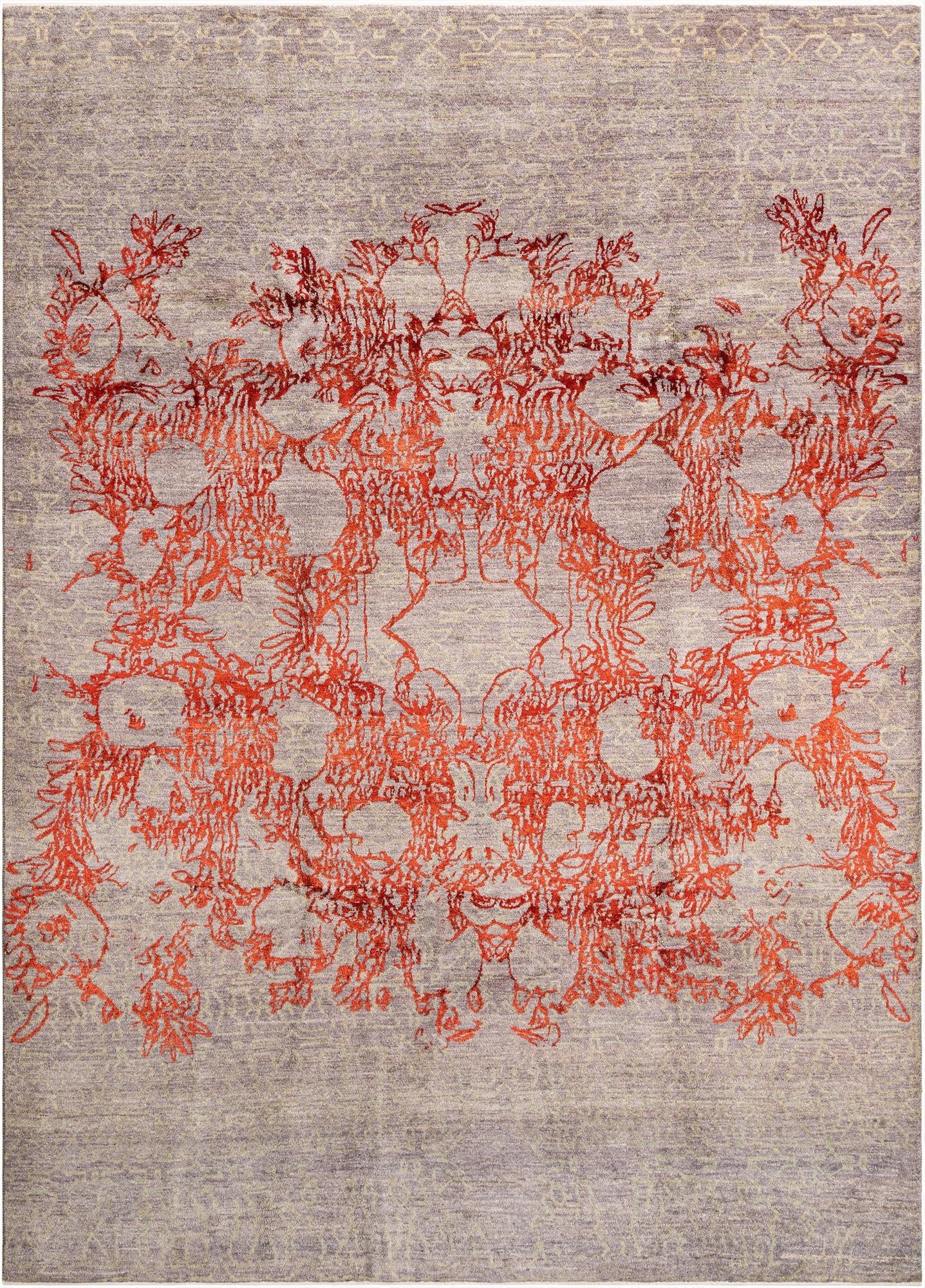  6' 9 x 9' 5  Hand Knotted Anar Rug