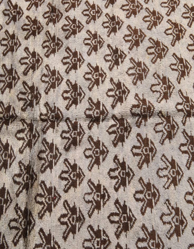 Detail image of  4' 9 x 8'  Hand Knotted Balouch Wool Rug