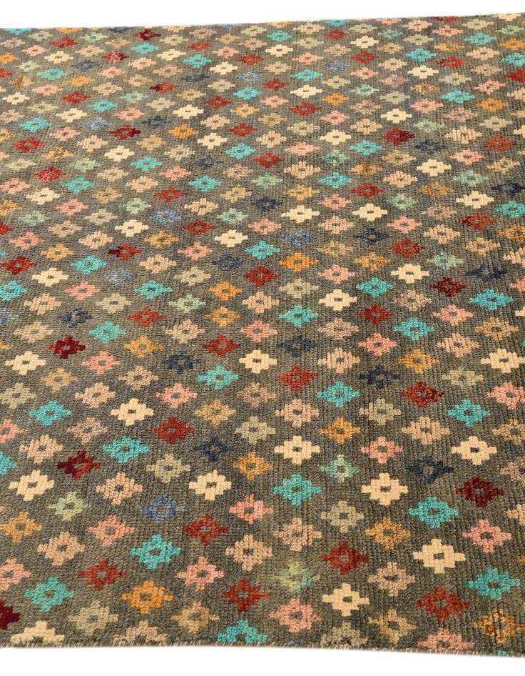 Detail image of  5' 6 x 8' 3  Hand Knotted Balouch Wool Rug