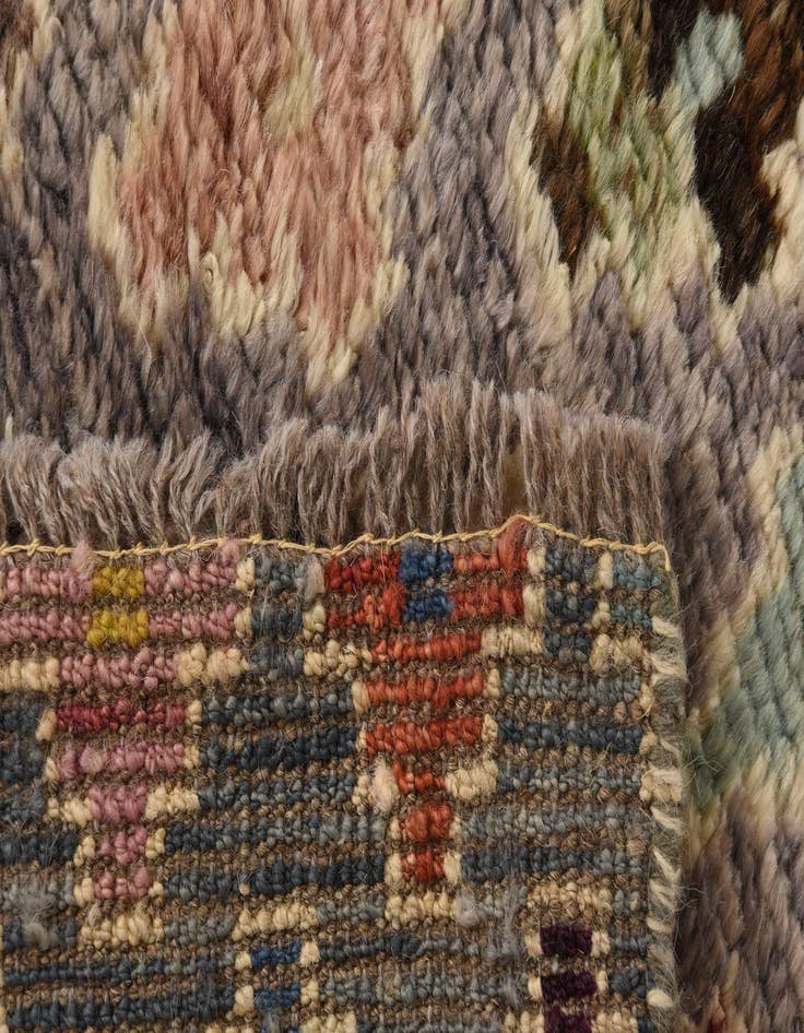 Detail image of  3' 3 x 4' 9  Hand Knotted Balouch Wool Rug