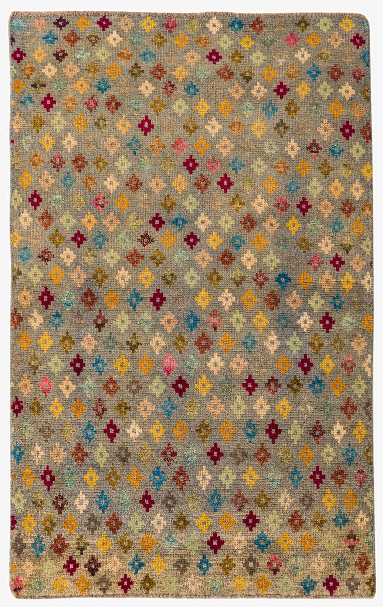  4' x 6' 3  Hand Knotted Balouch Wool Rug