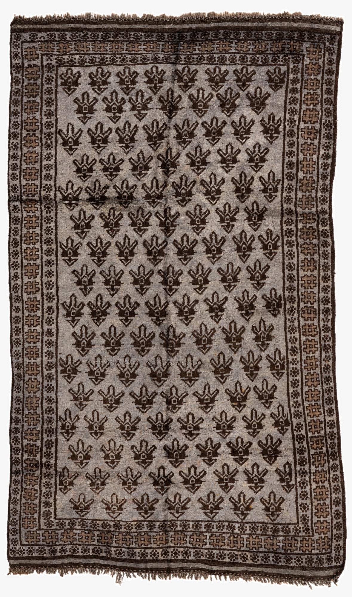  4' 9 x 8'  Hand Knotted Balouch Wool Rug