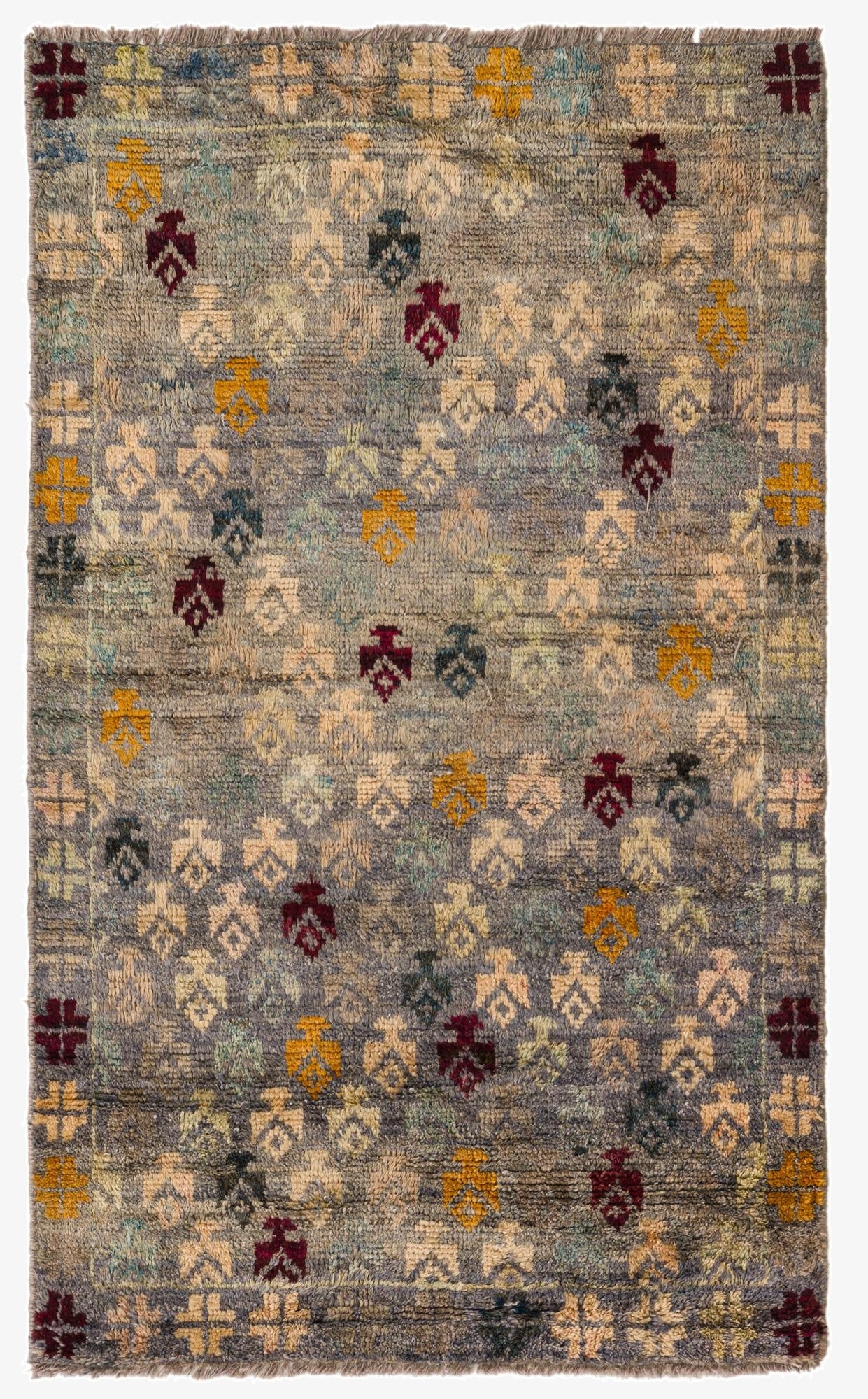 3' 1 x 5' 1  Hand Knotted Balouch Wool Rug