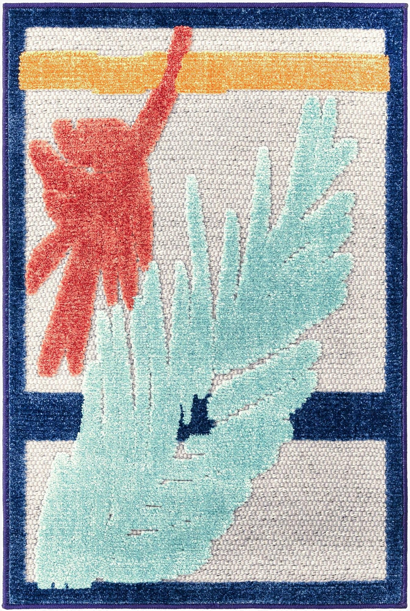  2' x 3'  Washable Belize Indoor / Outdoor Rug