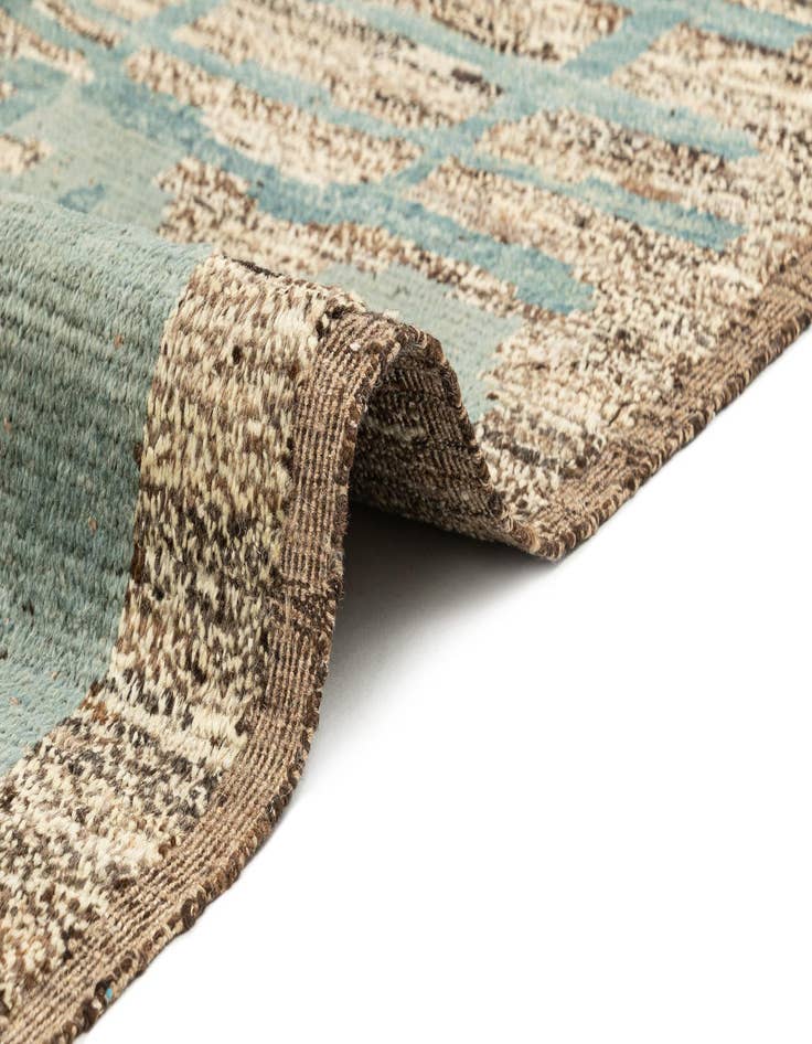 Detail image of  9' 4 x 12' 2  Hand Knotted Beni Marok Rug