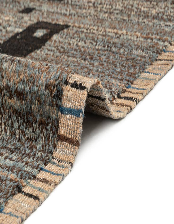 Detail image of  10' 4 x 14' 5  Hand Knotted Beni Marok Rug