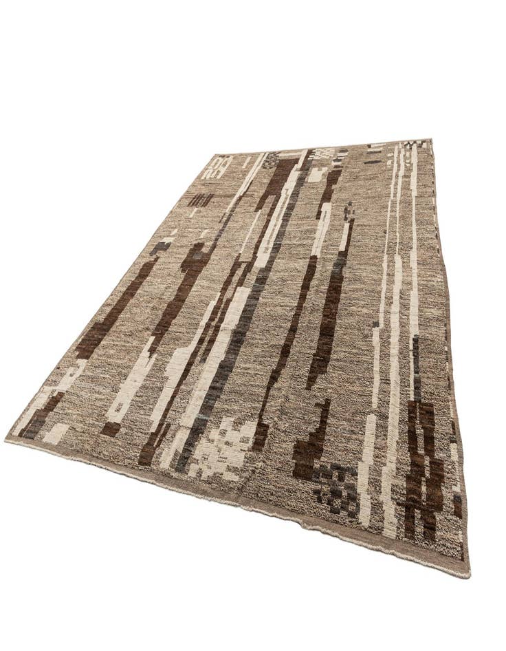 Detail image of  12' 5 x 15' 1  Hand Knotted Beni Marok Rug