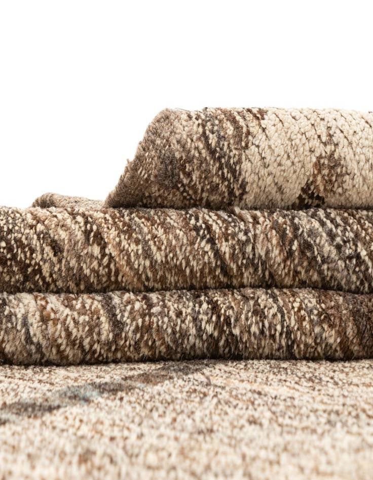 Detail image of  12' 5 x 15' 1  Hand Knotted Beni Marok Rug