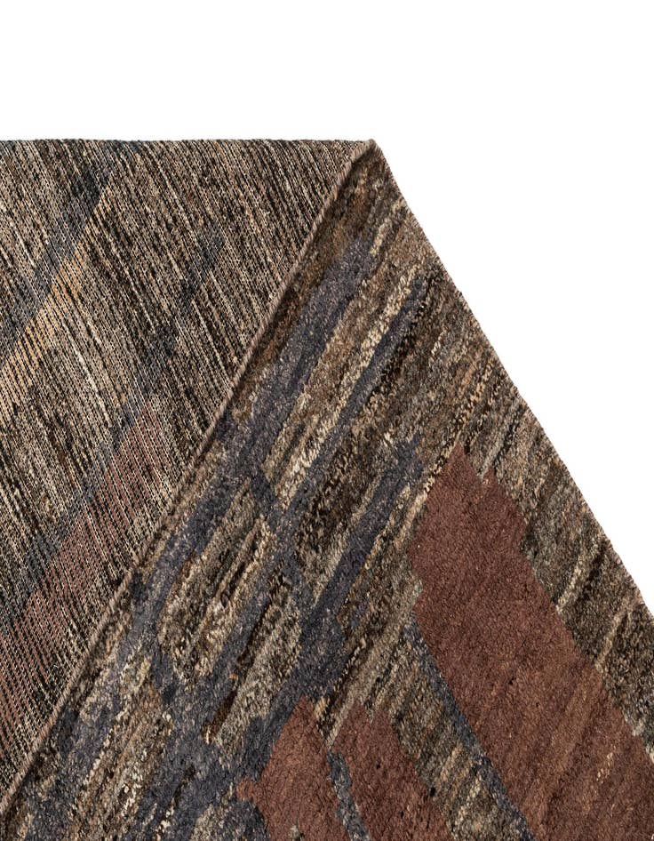 Detail image of  9' 1 x 11' 11  Hand Knotted Beni Marok Rug