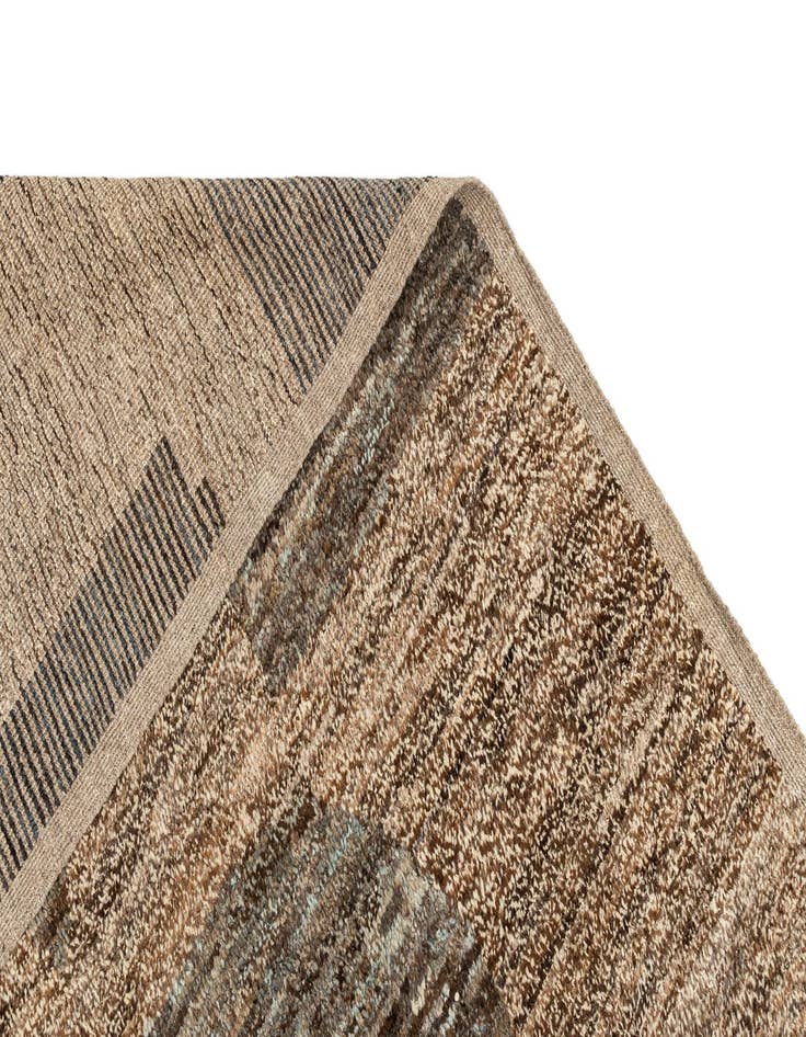 Detail image of  9' 3 x 11' 8  Hand Knotted Beni Marok Rug