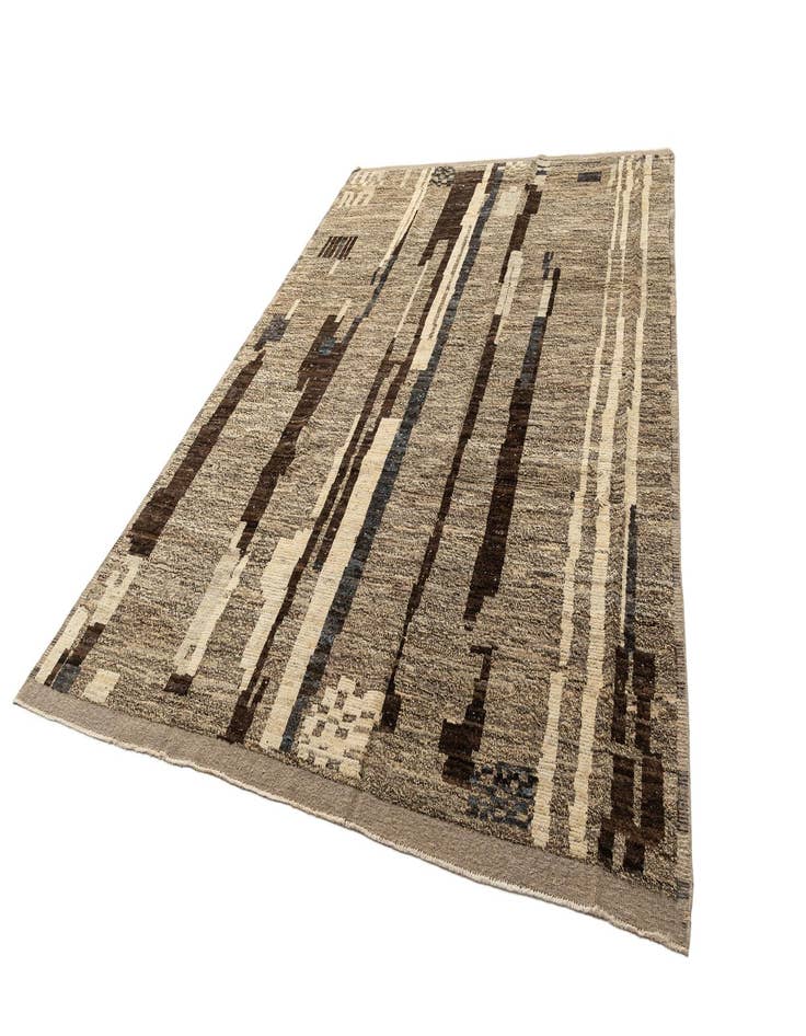 Detail image of 8' 11 x 12' 6 Hand Knotted Beni Marok Rug