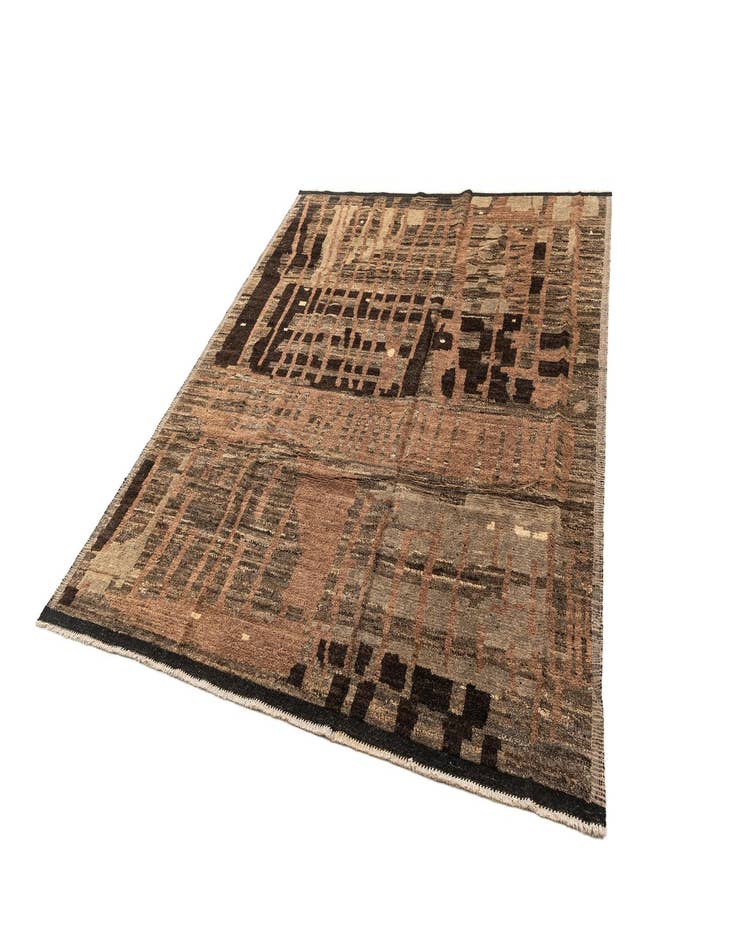 Detail image of  8' 6 x 10'  Hand Knotted Beni Marok Rug