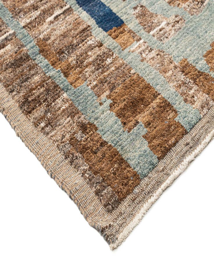 Detail image of 8' 2 x 10' 3 Hand Knotted Beni Marok Rug