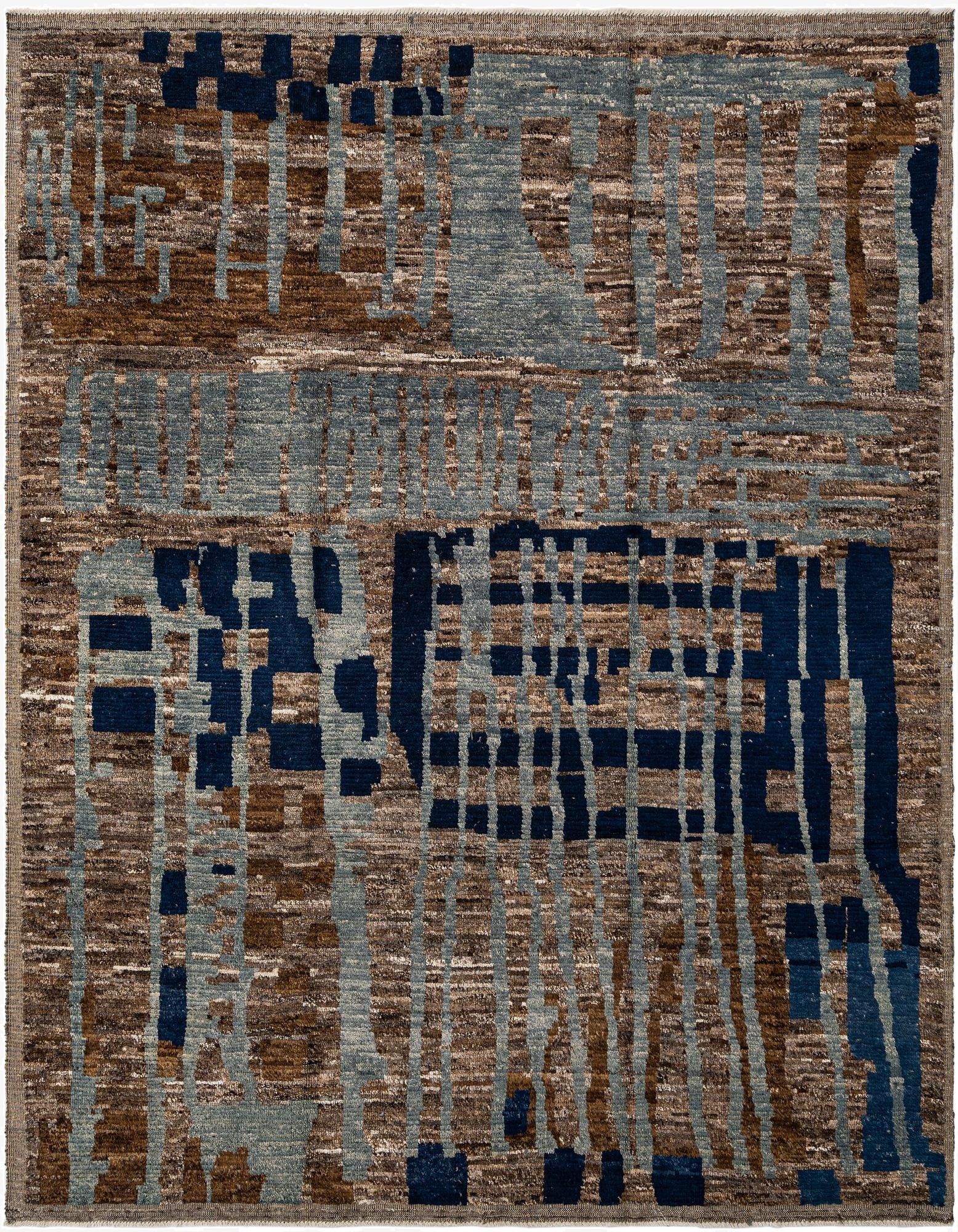  8' 2 x 10' 3  Hand Knotted Beni Marok Rug