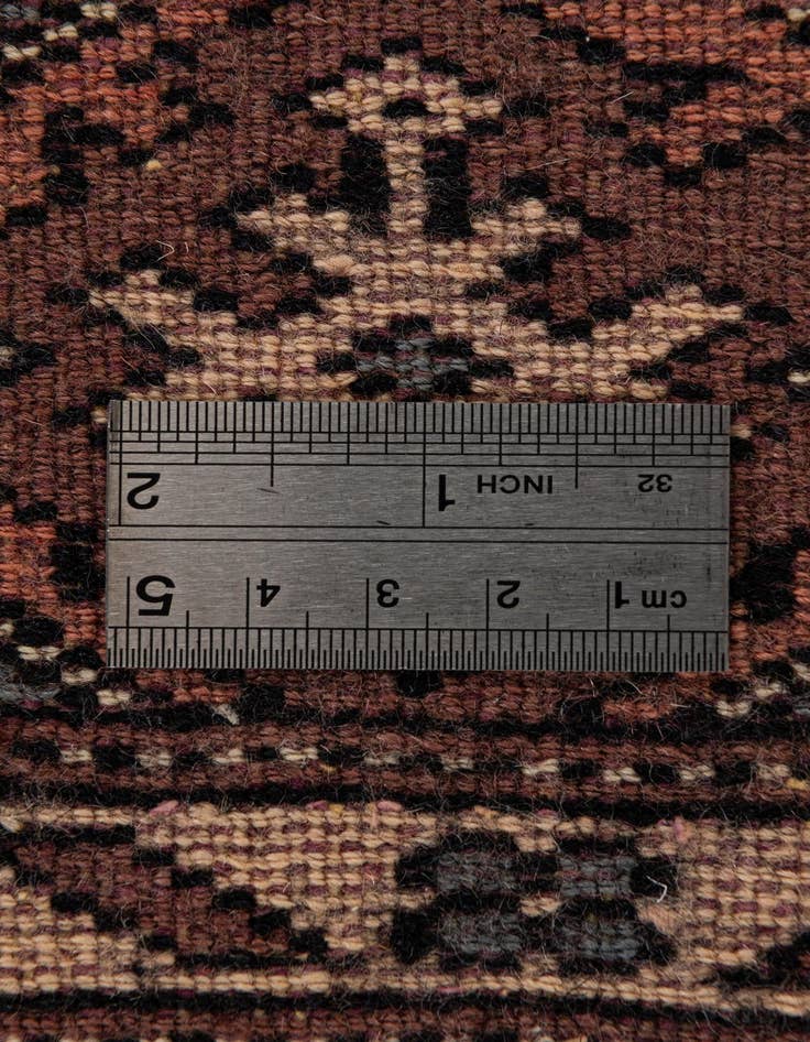 Detail image of  4' 3 x 6' 2  Hand Knotted Bokhara Oriental Wool Rug