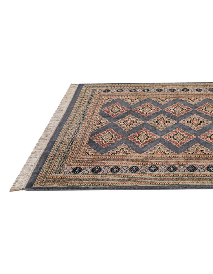 Detail image of  4' 2 x 5' 7  Hand Knotted Bokhara Oriental Rug