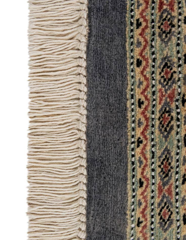 Detail image of  4' 2 x 5' 7  Hand Knotted Bokhara Oriental Rug