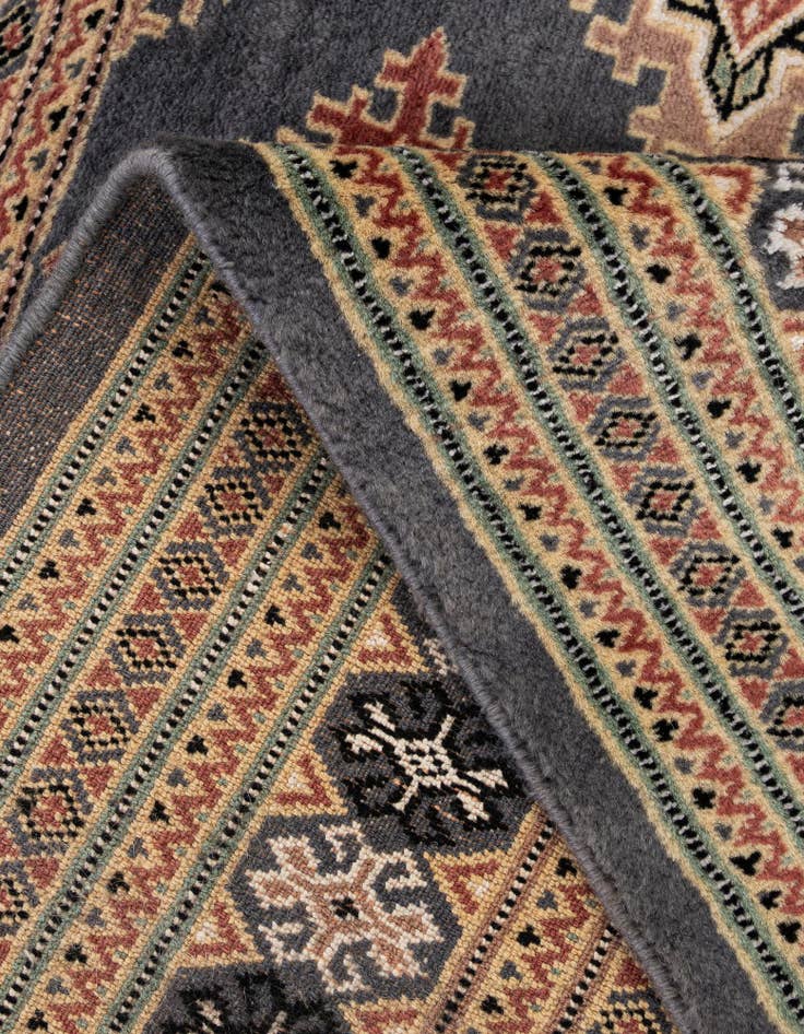 Detail image of  4' 2 x 5' 7  Hand Knotted Bokhara Oriental Rug