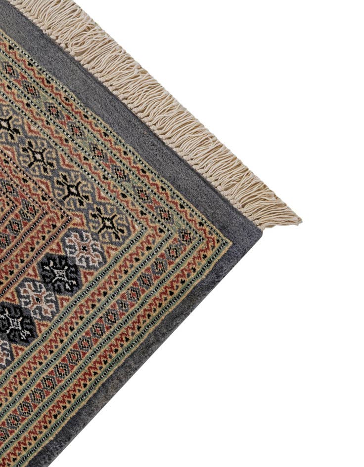 Detail image of  4' 2 x 5' 7  Hand Knotted Bokhara Oriental Rug