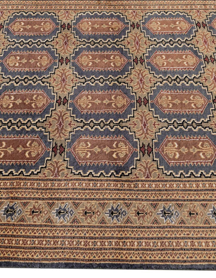 Detail image of  4' 2 x 6' 2  Hand Knotted Bokhara Rug