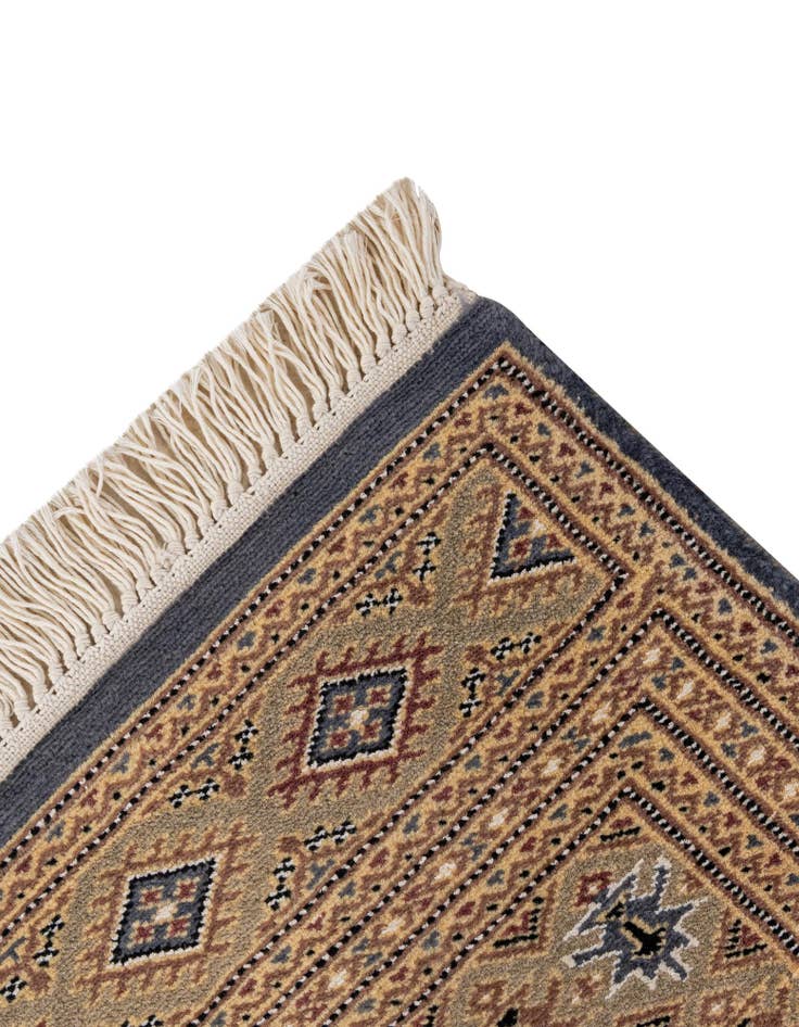 Detail image of  4' 2 x 6' 2  Hand Knotted Bokhara Rug