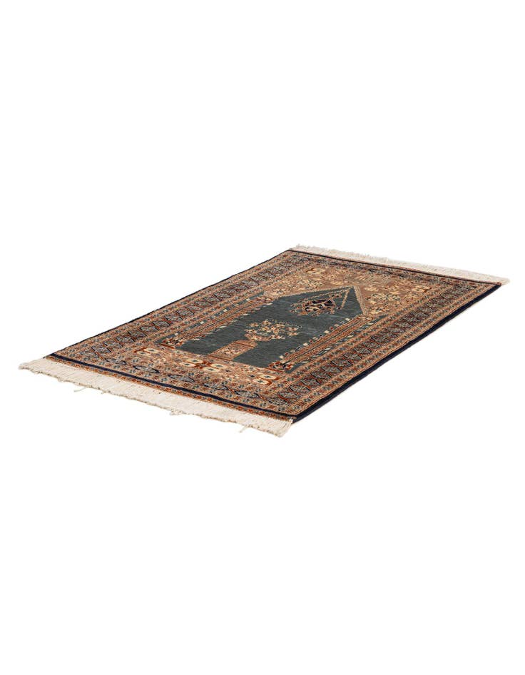 Detail image of  2' 8 x 4' 6  Hand Knotted Bokhara Oriental Wool Rug