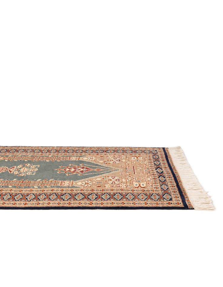 Detail image of  2' 7 x 4' 2  Hand Knotted Bokhara Wool Rug