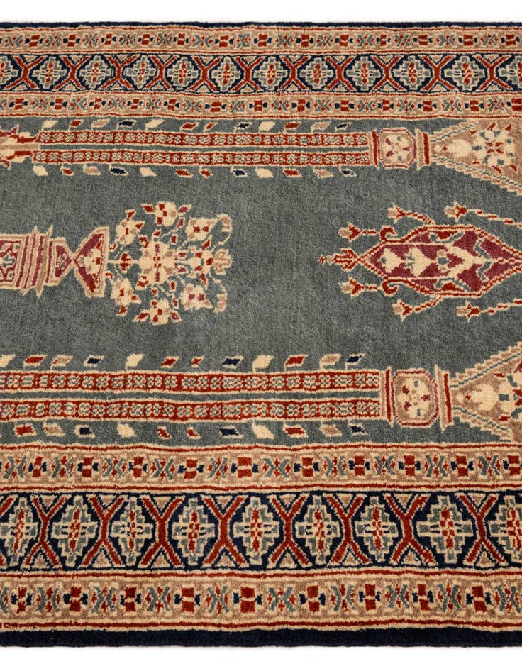 Detail image of  2' 7 x 4' 2  Hand Knotted Bokhara Wool Rug