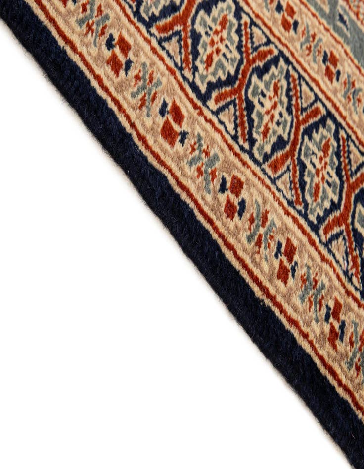 Detail image of  2' 7 x 4' 2  Hand Knotted Bokhara Wool Rug