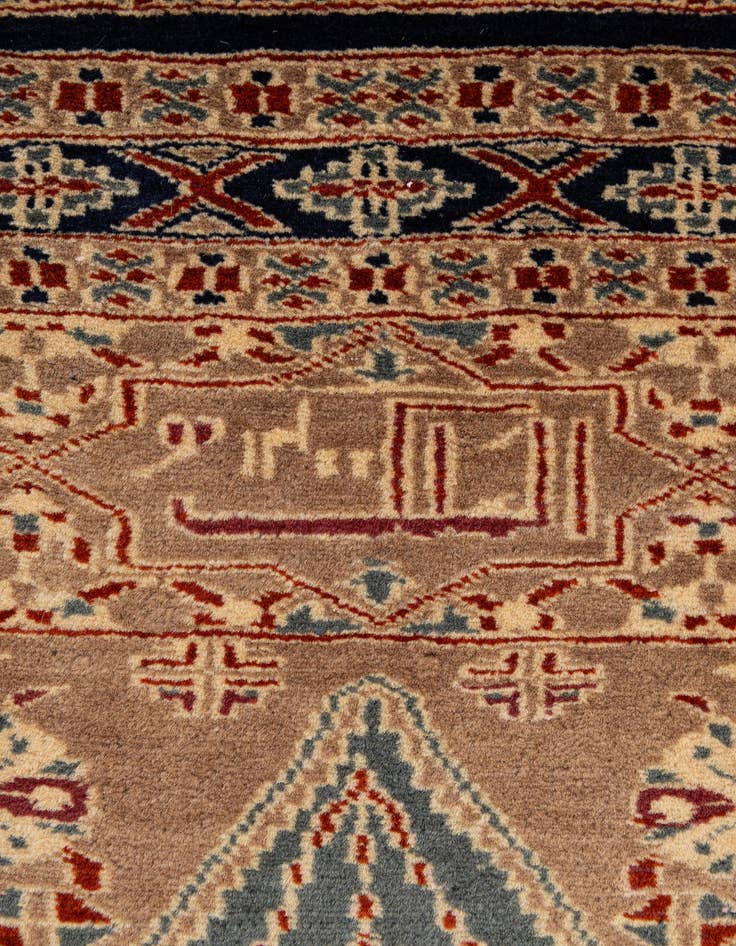 Detail image of  2' 7 x 4' 2  Hand Knotted Bokhara Wool Rug