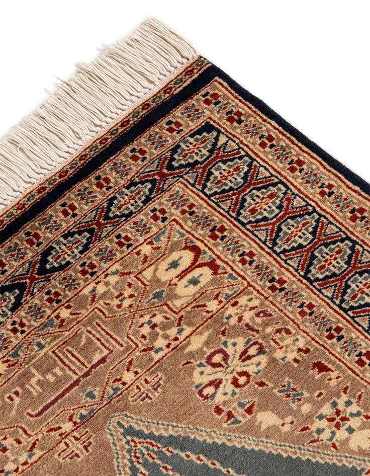 Detail image of  2' 7 x 4' 2  Hand Knotted Bokhara Wool Rug