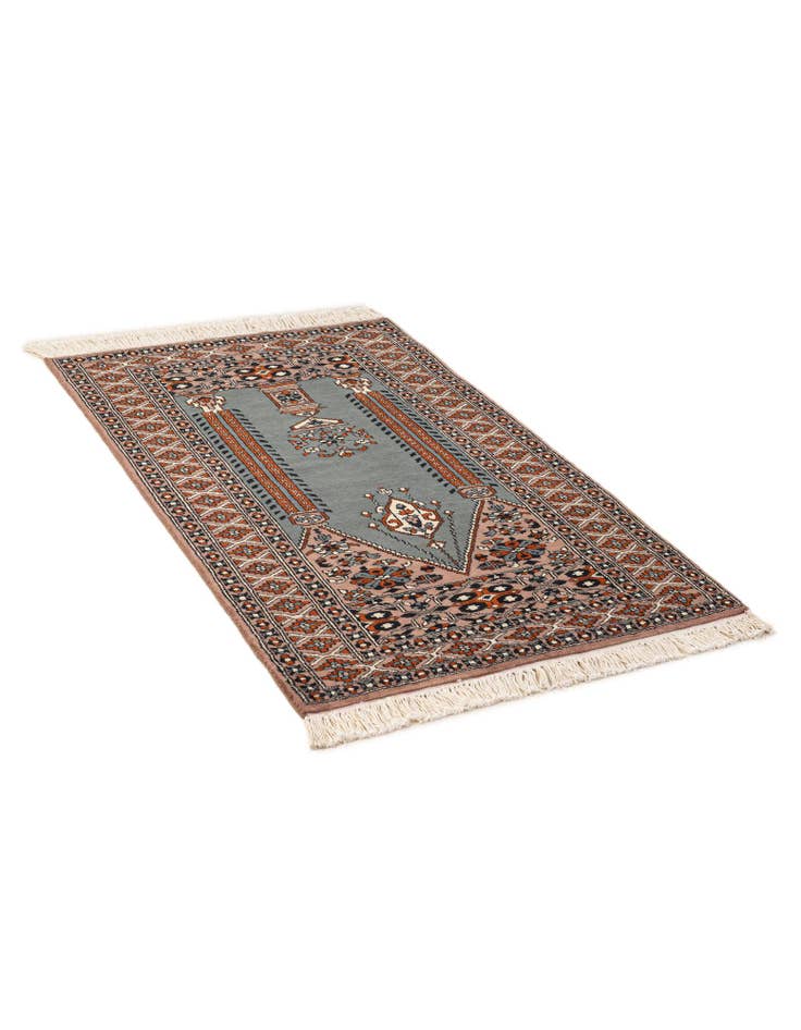 Detail image of  2' 7 x 4' 2  Hand Knotted Bokhara Oriental Wool Rug