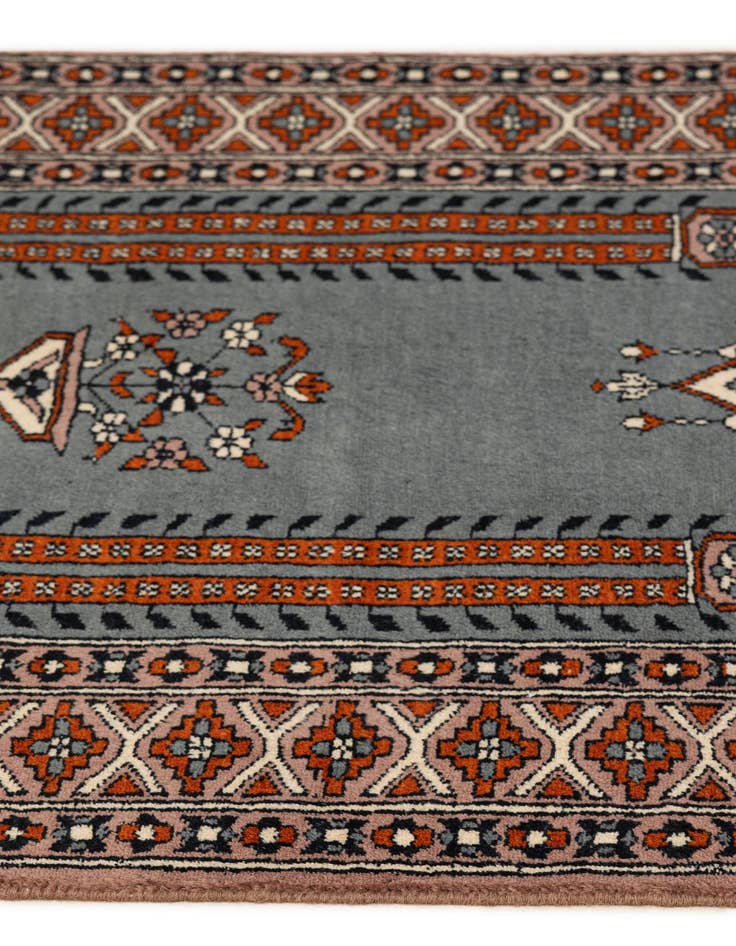 Detail image of  2' 7 x 4' 2  Hand Knotted Bokhara Oriental Wool Rug