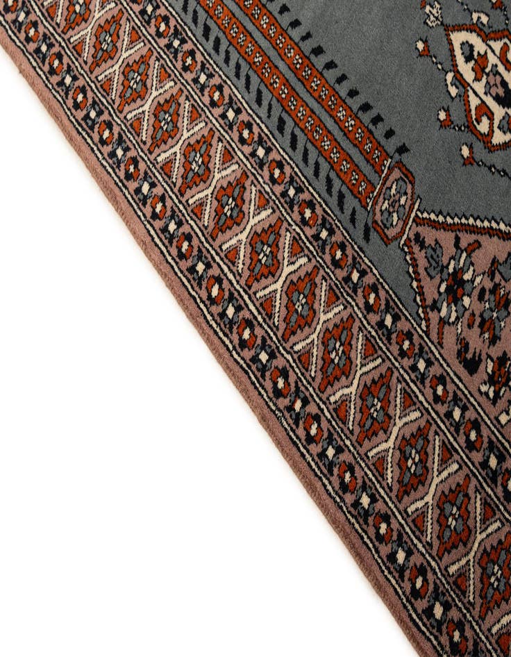 Detail image of  2' 7 x 4' 2  Hand Knotted Bokhara Oriental Wool Rug