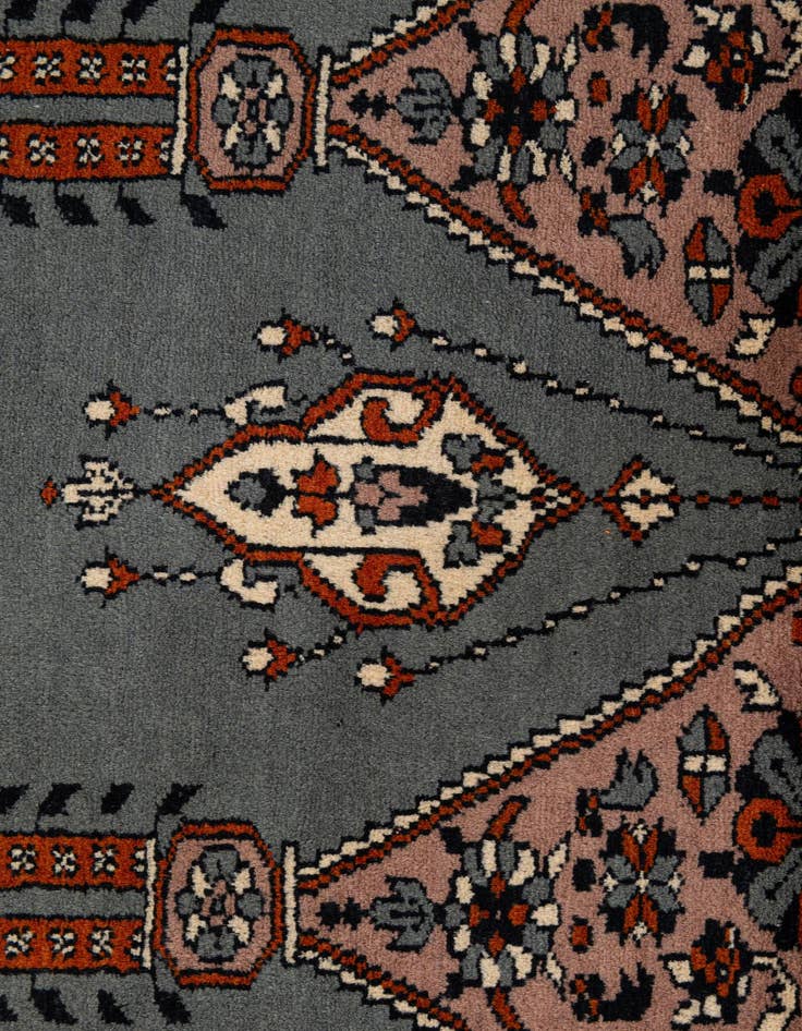 Detail image of  2' 7 x 4' 2  Hand Knotted Bokhara Oriental Wool Rug