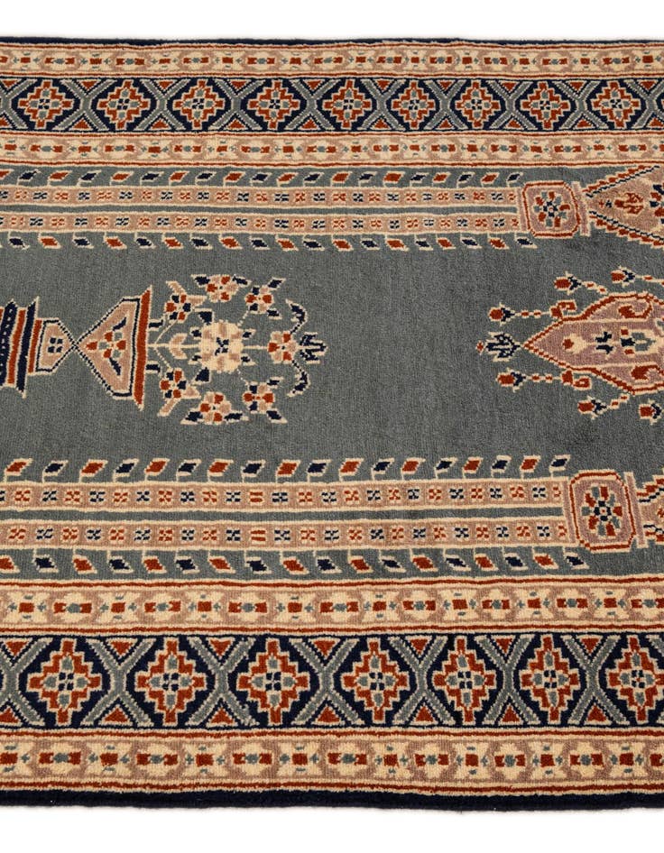 Detail image of  2' 7 x 4' 4  Hand Knotted Bokhara Oriental Wool Rug