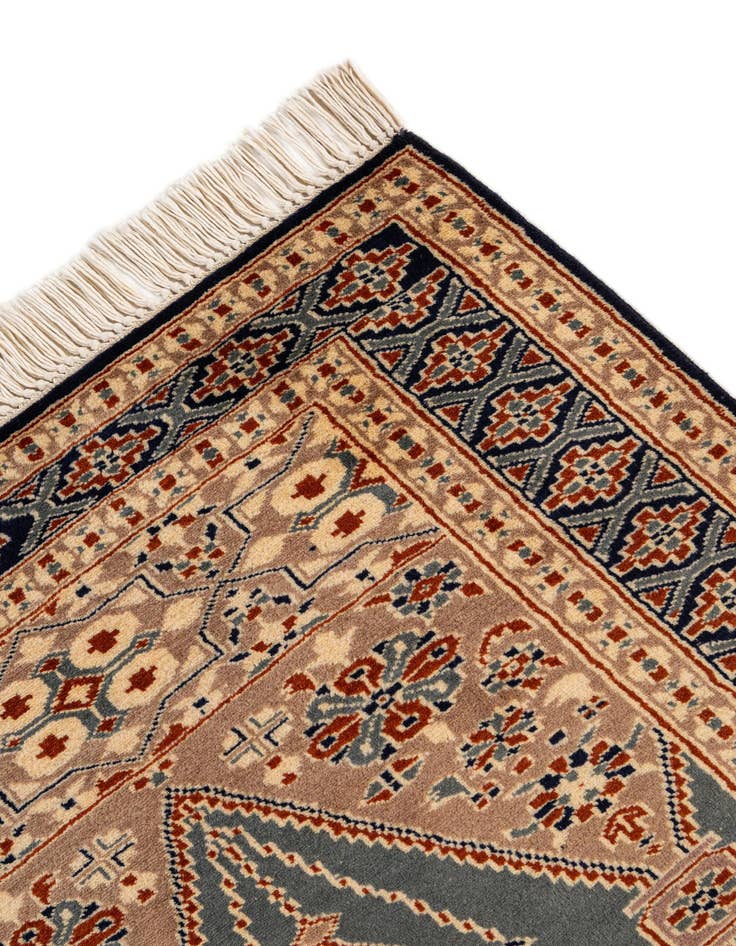 Detail image of  2' 7 x 4' 4  Hand Knotted Bokhara Oriental Wool Rug