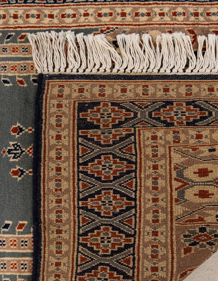 Detail image of  2' 7 x 4' 4  Hand Knotted Bokhara Oriental Wool Rug