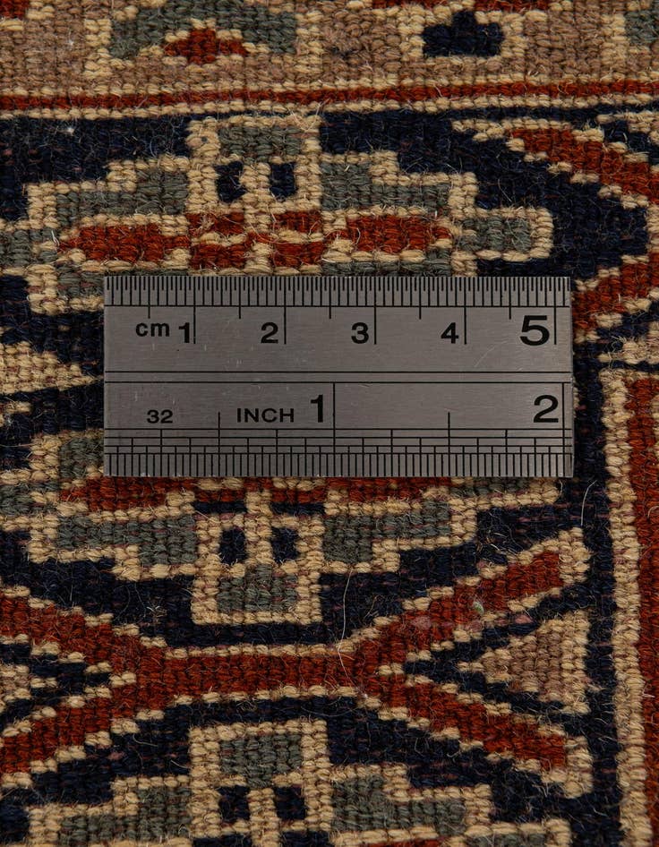 Detail image of  2' 8 x 4' 2  Hand Knotted Bokhara Oriental Wool Rug