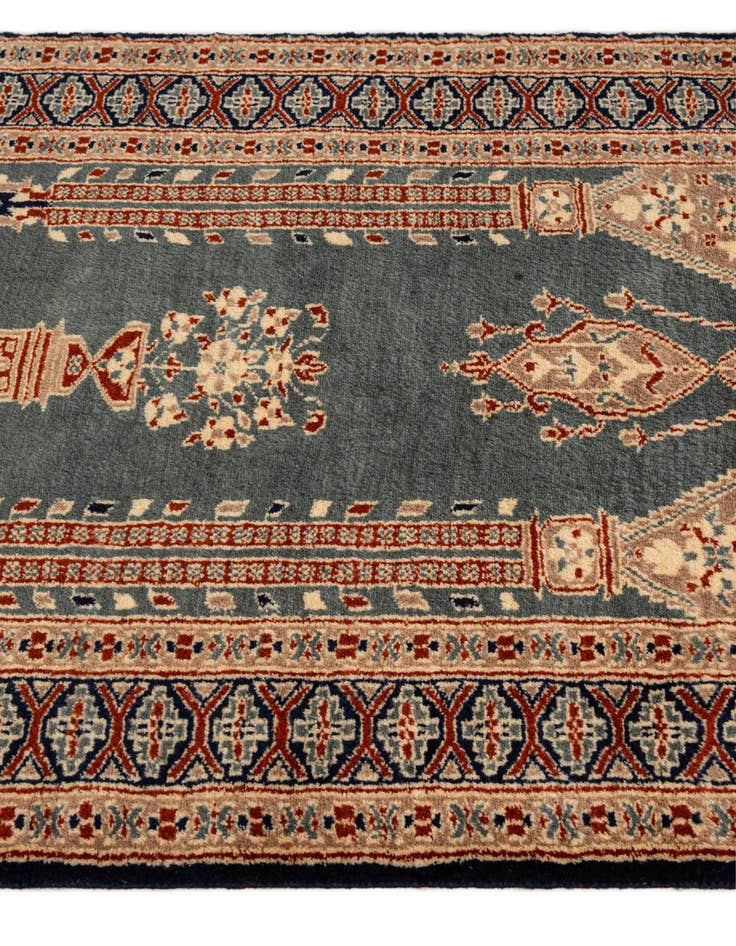 Detail image of  2' 8 x 4' 2  Hand Knotted Bokhara Oriental Wool Rug