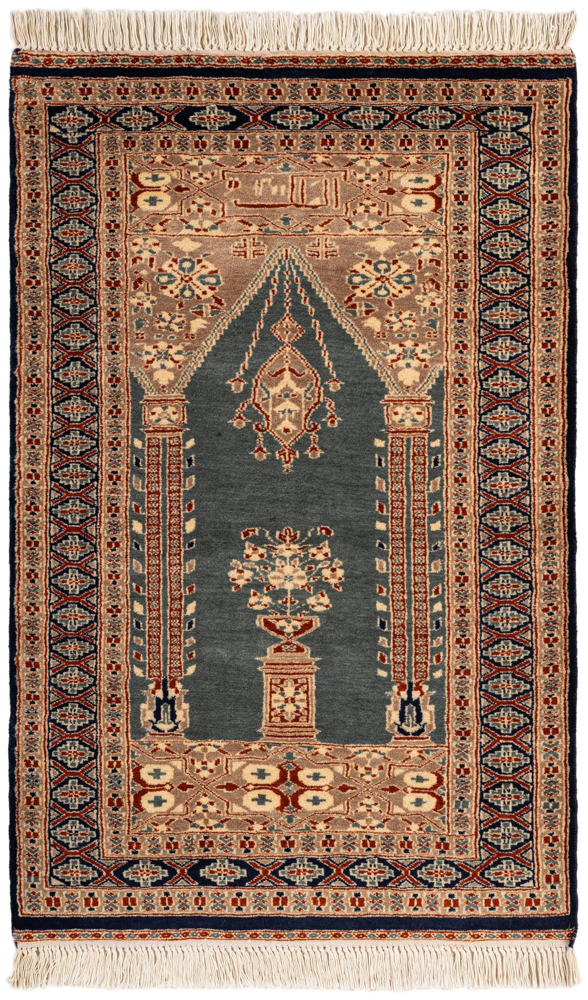  2' 8 x 4' 2  Hand Knotted Bokhara Oriental Wool Rug