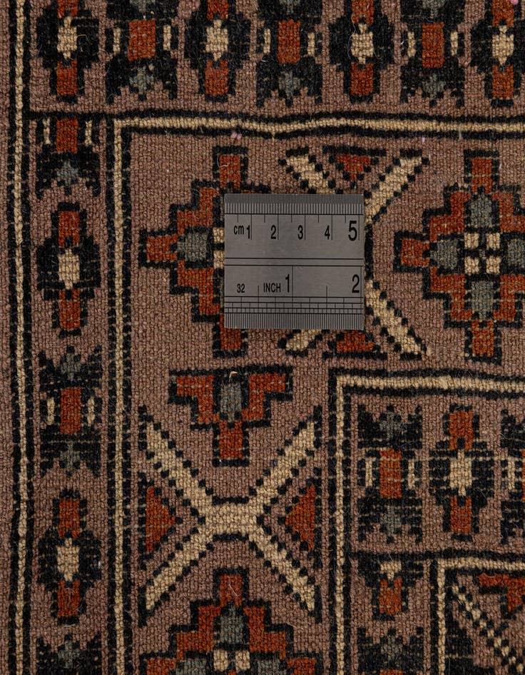 Detail image of  2' 6 x 4' 3  Hand Knotted Bokhara Oriental Wool Rug