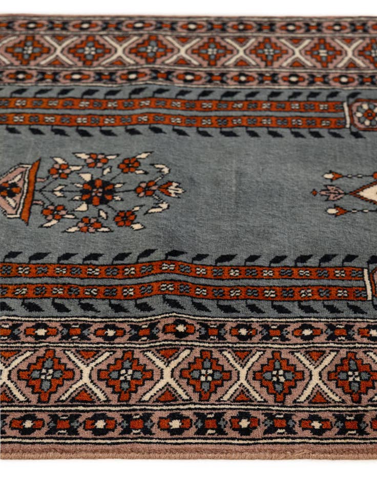 Detail image of  2' 6 x 4' 3  Hand Knotted Bokhara Oriental Wool Rug