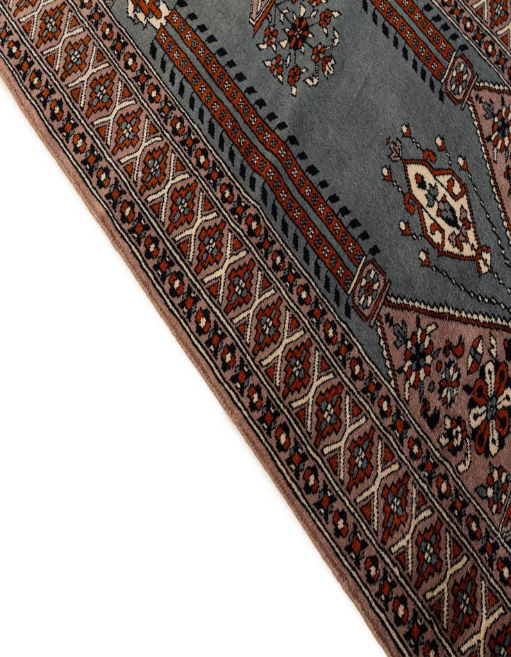 Detail image of  2' 6 x 4' 3  Hand Knotted Bokhara Oriental Wool Rug