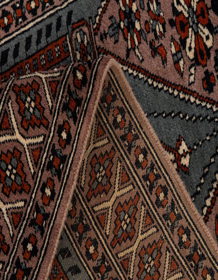 Detail image of  2' 6 x 4' 3  Hand Knotted Bokhara Oriental Wool Rug