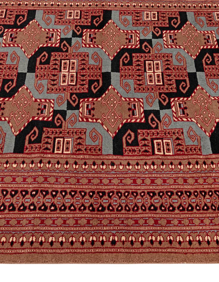 Detail image of  4' 1 x 6' 2  Hand Knotted Bokhara Oriental Wool Rug