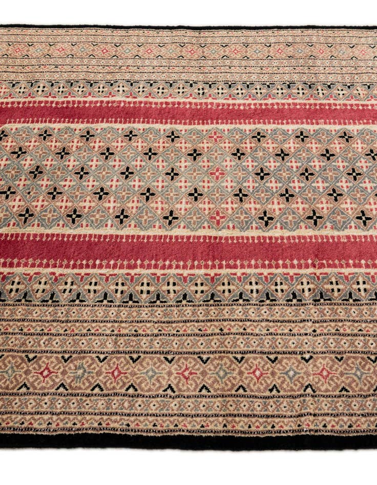 Detail image of  4' 2 x 6' 1  Hand Knotted Bokhara Oriental Rug